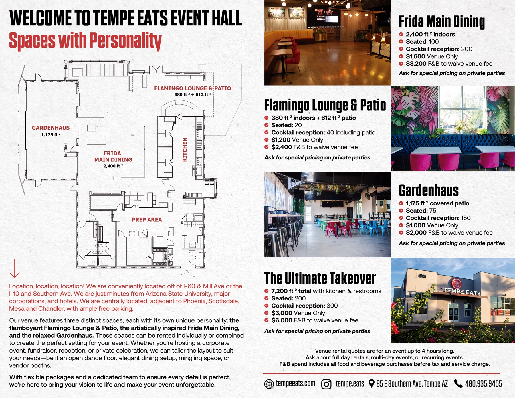 Tempe Eats Event Hall Brochure